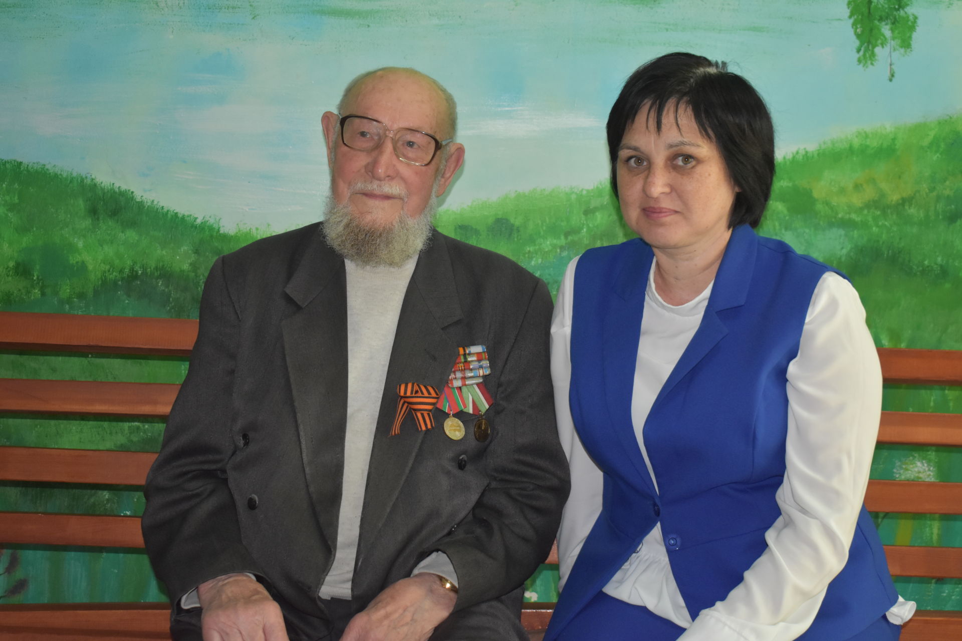 Ветеран войны и журналистики Александр Малов - встретился с кайбичанами