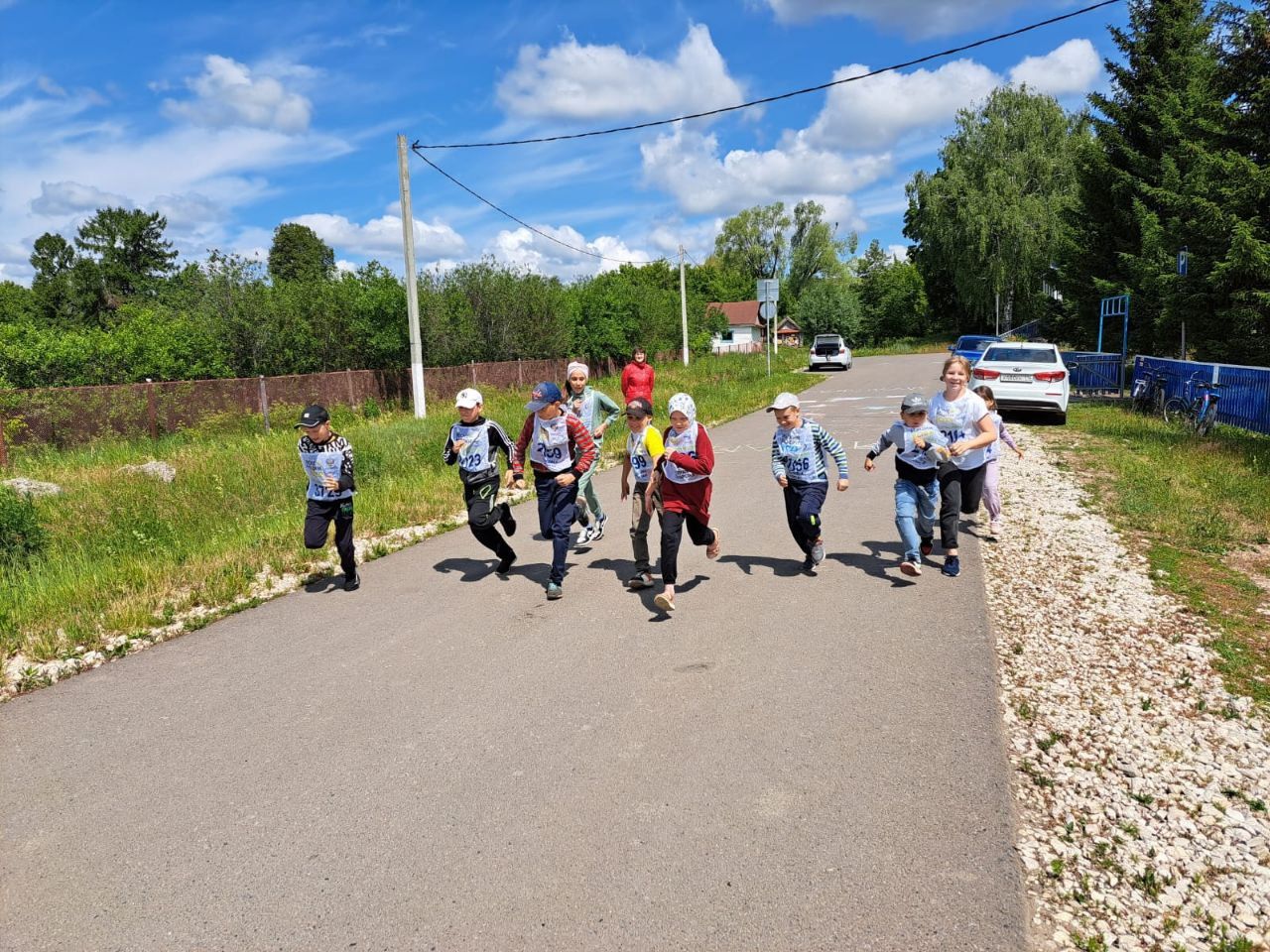 Ребята, отдыхающие в Большерусаковском пришкольном лагере, сдали норматив ГТО