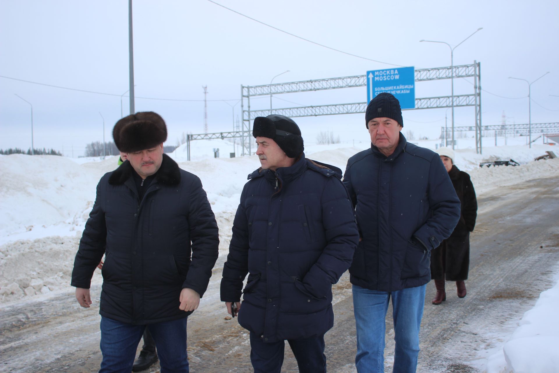 Сегодня в Кайбицах с деловым визитом побывал министр транспорта и дорожного хозяйства Республики Татарстан Фарит Ханифов