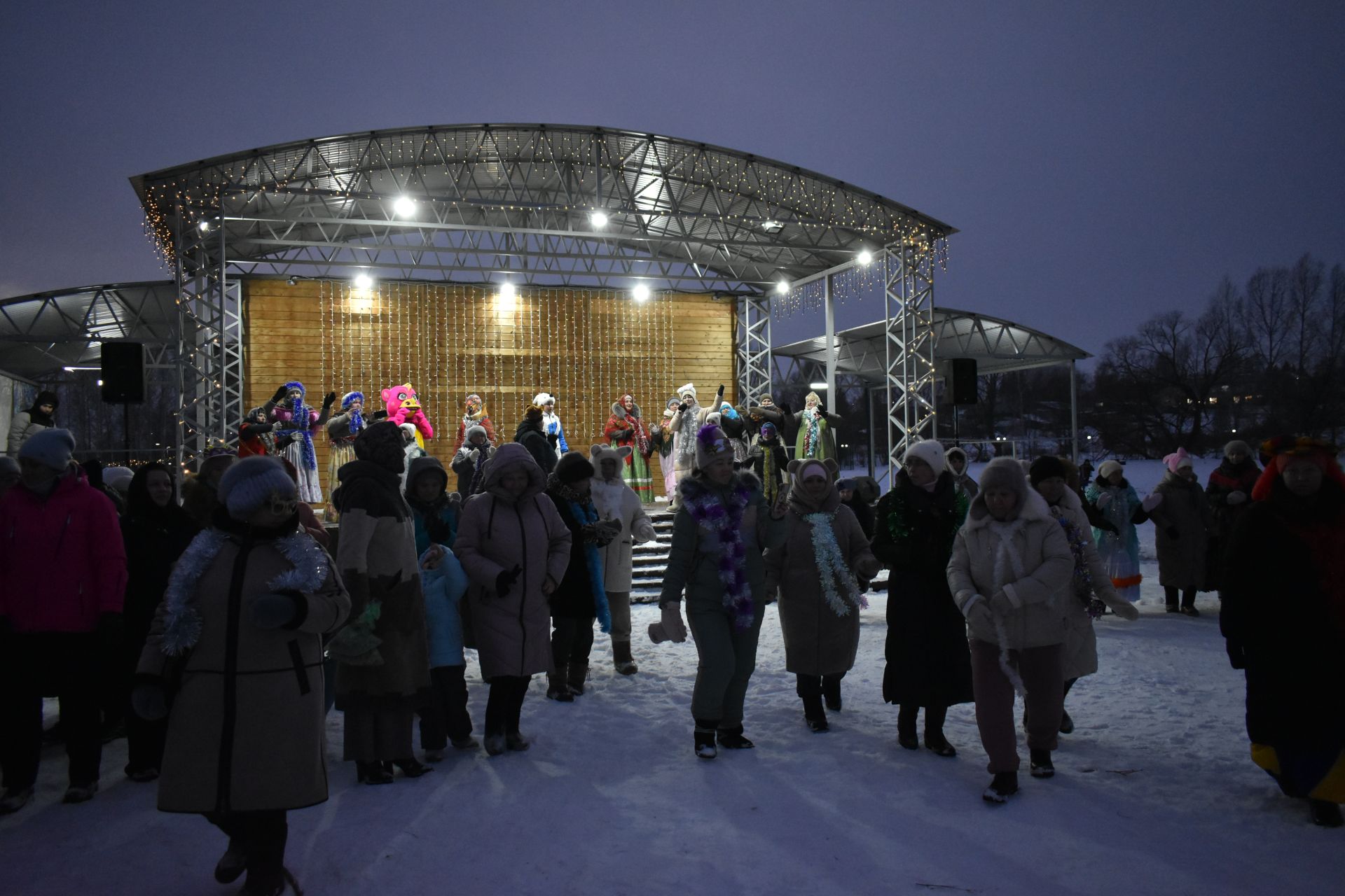 В Кайбицах состоялось открытие главной елки района