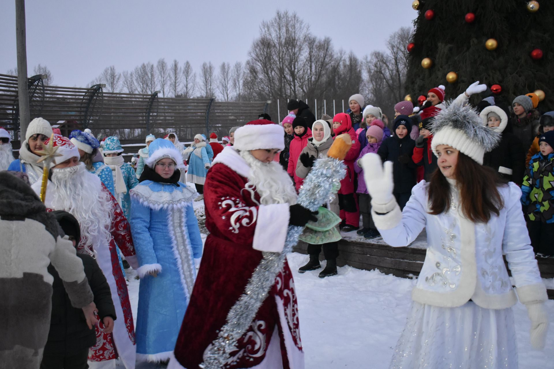 В Кайбицах состоялось открытие главной елки района