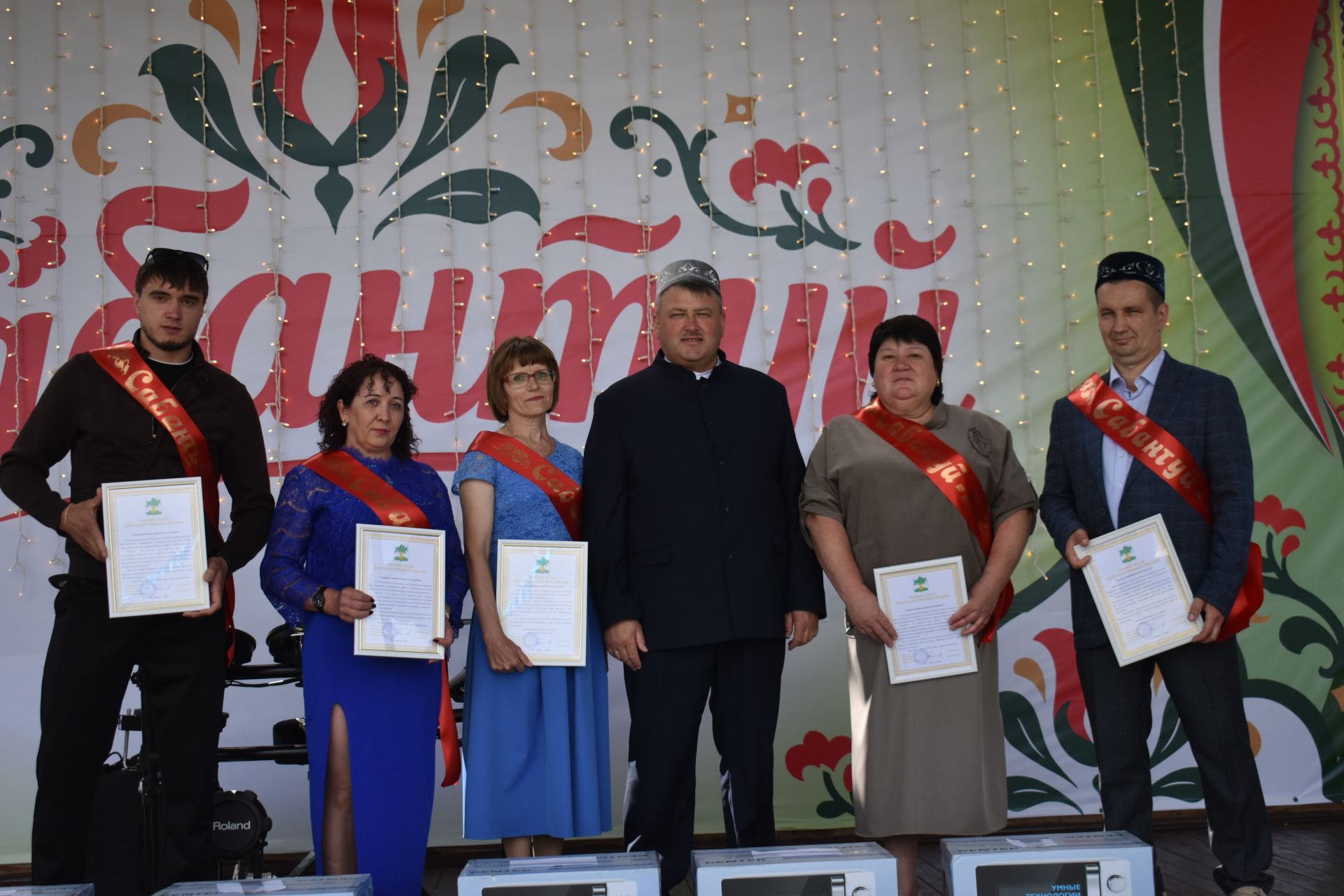 На Сабантуе в Кайбицах чествовали передовиков труда