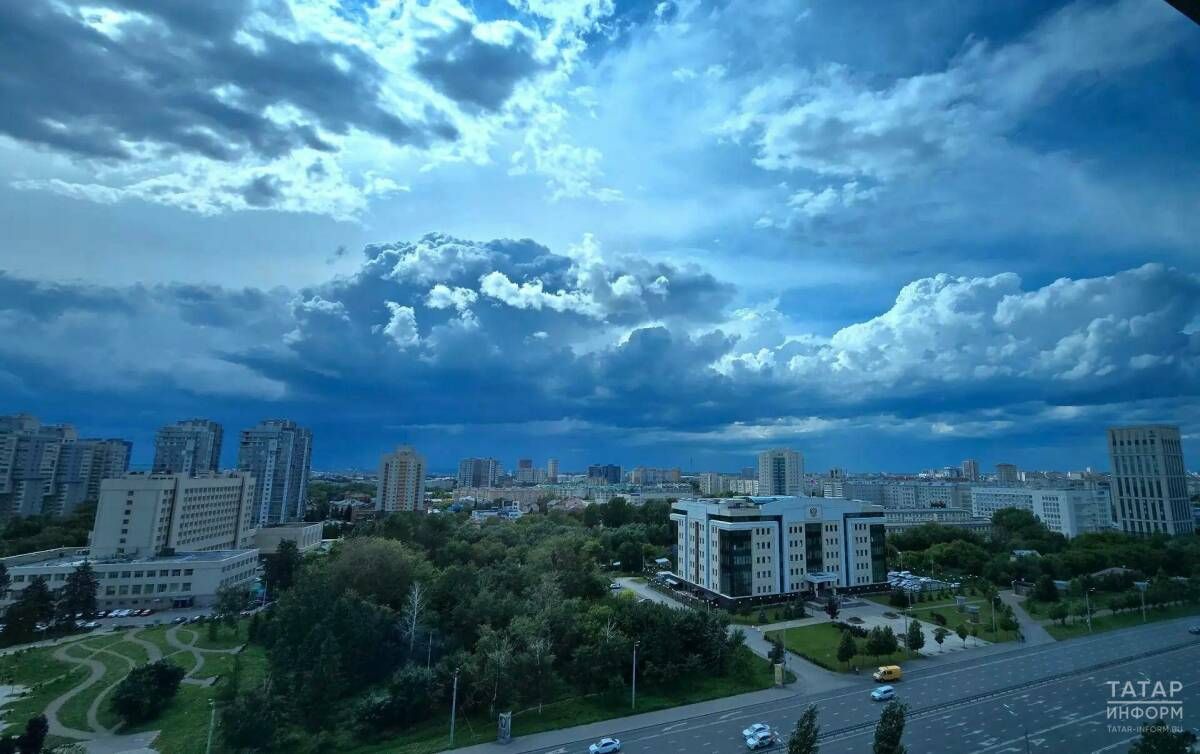 Циклон принесет в Татарстан ливни, грозы, град, штормовой ветер и похолодание