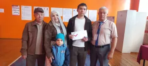 Многодетная семья из Больших Кайбиц проголосовала за будущее детей