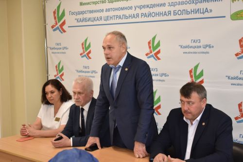 В Кайбицах с деловым визитом побывал главный врач седьмой больницы города Казани