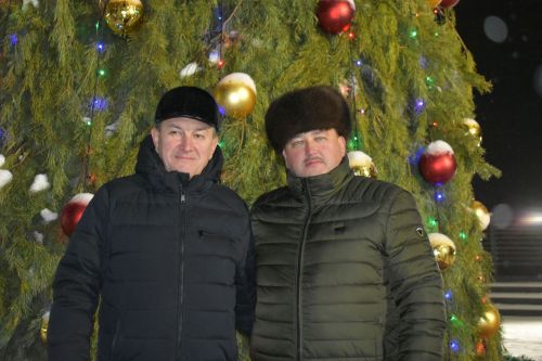В новогоднюю ночь в Кайбицах разыграли бычка, барана и кролика