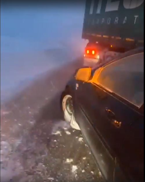 В соцсетях появилось видео массового ДТП на трассе М7 в Пестречинском районе