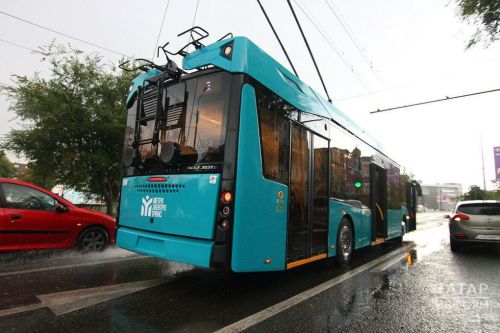 В Казани из-за аварии приостановлено движение троллейбусов № 1