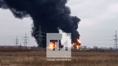 На омском нефтезаводе произошел сильный пожар – загорелось технологическое оборудование