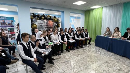 В Старотябердинской школе прошло профориентационное мероприятие для учащихся педагогических классов «Молодое поколение выбирает профессию «Учитель»
