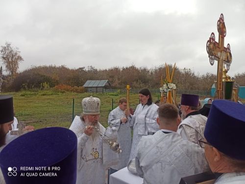 Митрополит Казанский и Татарстанский Кирилл провел богослужение в новом храме в честь святого Пророка Божия Илии в селе Ульянкове