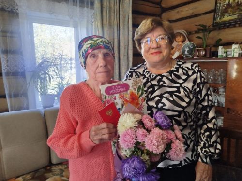 Жительницу Старого Тябердина чествовали с девяностолетием