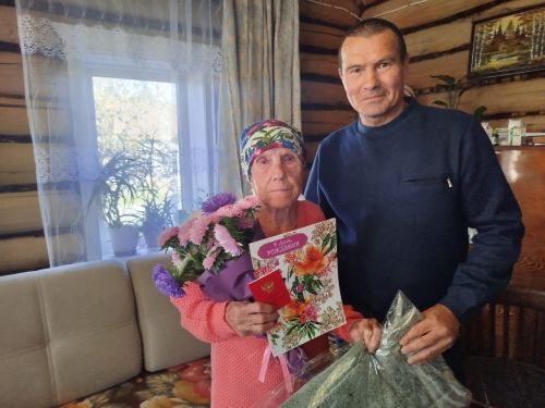 Жительницу Старого Тябердина чествовали с девяностолетием
