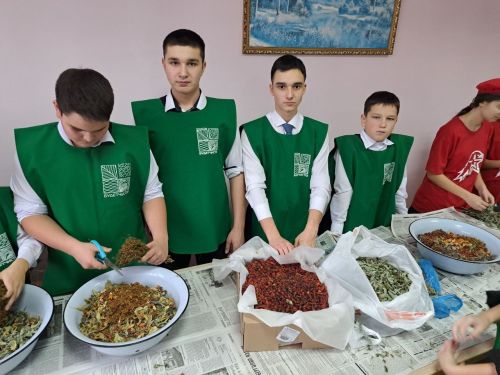 Ученики и учителя Берлибашской школы присоединились к акции «Витаминный чай для бойцов»