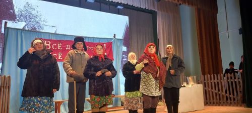 «Ак җилкән» халык театры Кайбыч сәхнәсендә «Тол хатыннар, тол кызлар» драмасын куйды