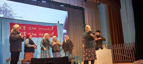 «Ак җилкән» халык театры Кайбыч сәхнәсендә «Тол хатыннар, тол кызлар» драмасын куйды