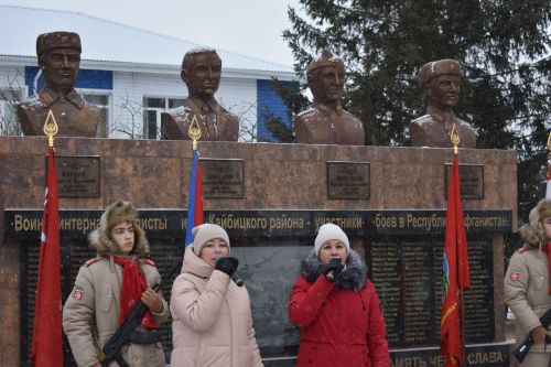 В Кайбицах прошел митинг, посвященный памяти воинов — участников военных действий в Афганистане
