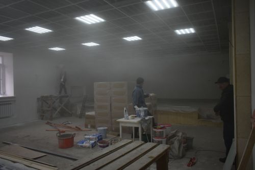 В Корноуховском доме культуры продолжается капитальный ремонт