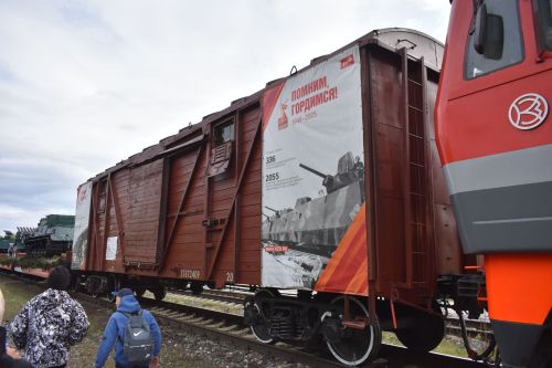 Кайбичане встретили поезд Победы на станции Куланга