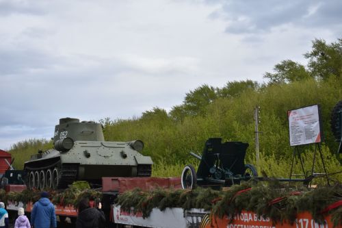 Кайбичане встретили поезд Победы на станции Куланга