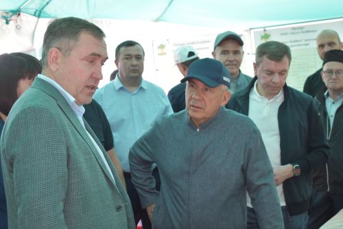 В Кайбицах побывал Раис Республики Татарстан Рустам Минниханов