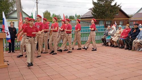 Бөек Ватан сугышында Җиңүнең 80 еллыгы уңаеннан Кошманда үткәрелгән митинг мизгелләре