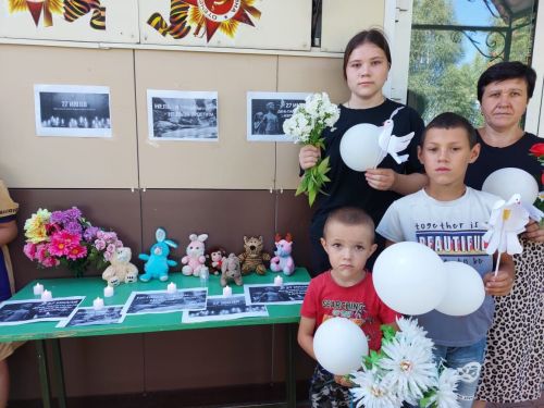 В селе Чутеево Кайбицкого района прошел траурный митинг в память о детях Донбасса