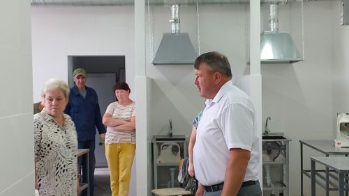 В пищеблоке Федоровской школы продолжаются ремонтные работы