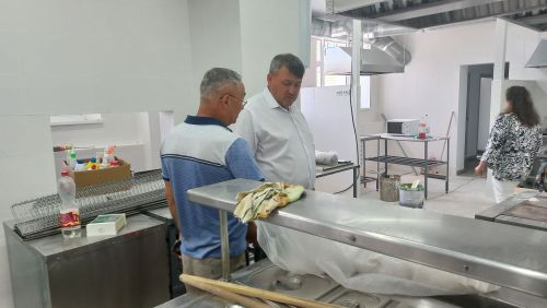 В пищеблоке Федоровской школы продолжаются ремонтные работы
