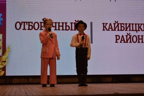 Районный тур фестиваля «Созвездие — Йолдызлык» объединил талантливых кайбицких ребят на одной сцене