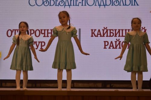 Районный тур фестиваля «Созвездие — Йолдызлык» объединил талантливых кайбицких ребят на одной сцене