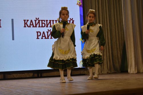 Районный тур фестиваля «Созвездие — Йолдызлык» объединил талантливых кайбицких ребят на одной сцене