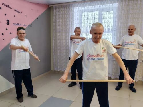 Жителей дома‑интерната села Фёдоровского оздоравливают с помощью гимнастики
