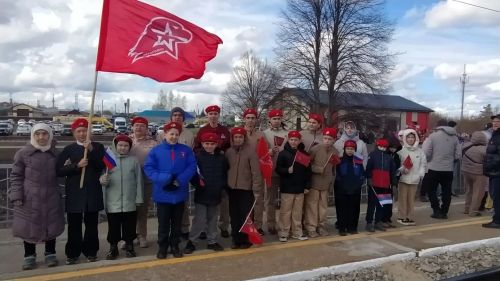 Кайбичане встретили “Поезд Победы”