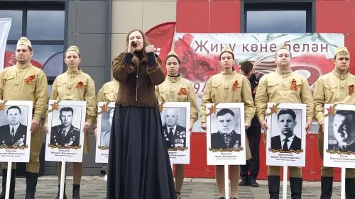 Кайбичане встретили “Поезд Победы”