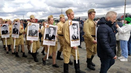Кайбичане встретили “Поезд Победы”