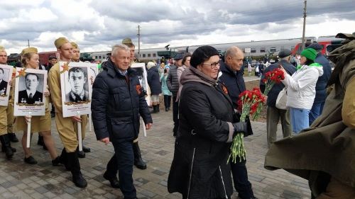 Кайбичане встретили “Поезд Победы”