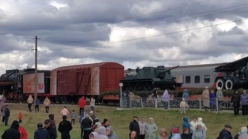 Кайбичане встретили “Поезд Победы”