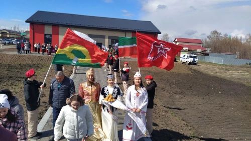 Кайбичане встретили “Поезд Победы”
