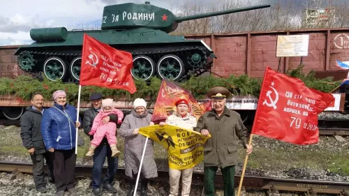 Кайбичане встретили «Поезд Победы»