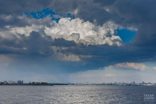 Татарстанлыларны иртәгә яшен булу һәм боз яву турында кисәттеләр