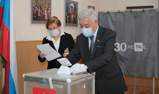 Фарид Мухаметшин принял участие в голосовании по поправкам