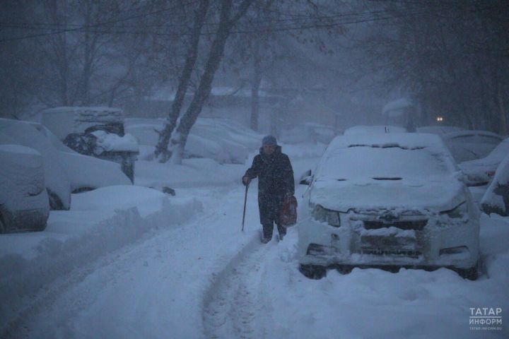 В Татарстане сохранится снежная погода, после ночных морозов потеплеет до −4 градусов