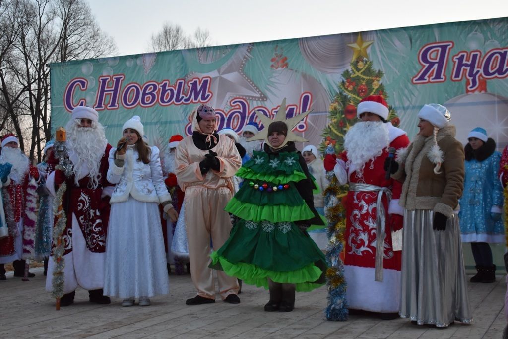 В Кайбицах состоялось открытие главной елки