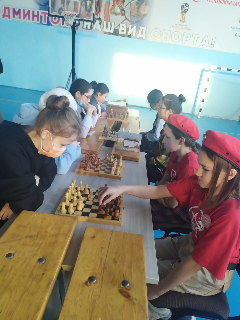 В Кайбицах прошел районный этап шахматного турнира среди юнармейцев