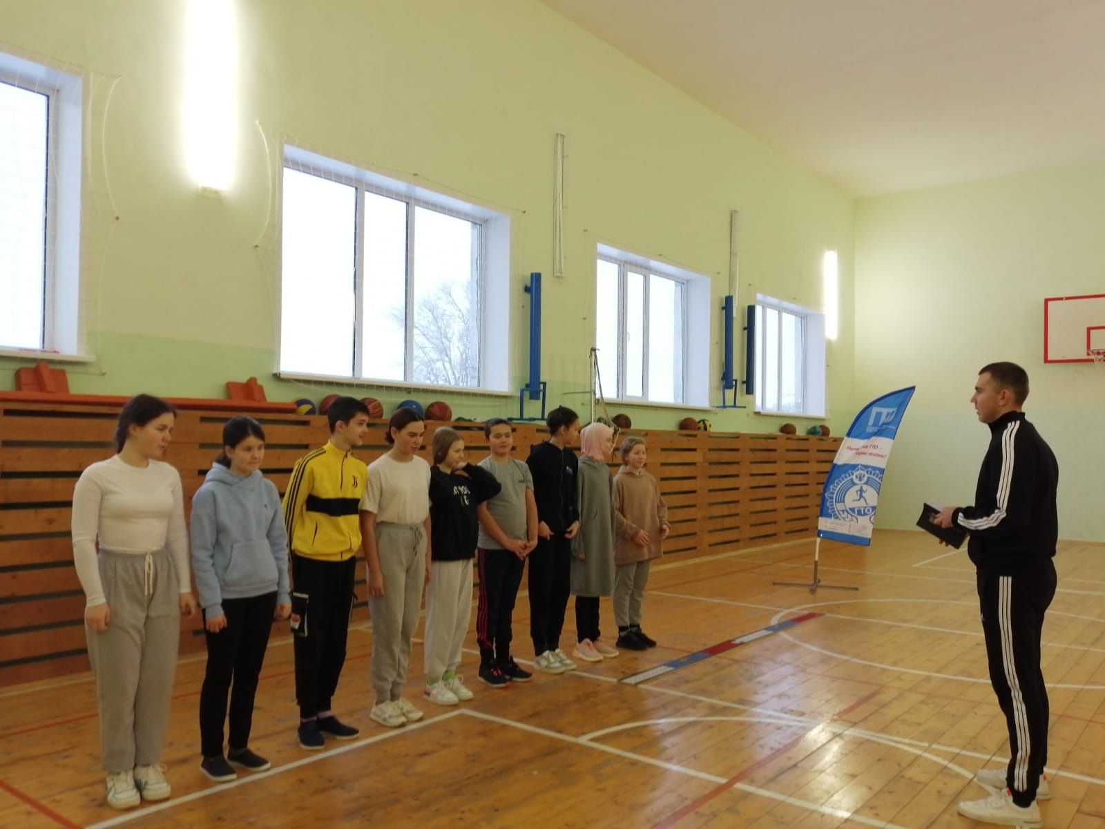 В Большерусаковской школе активно выполняют нормативы ГТО