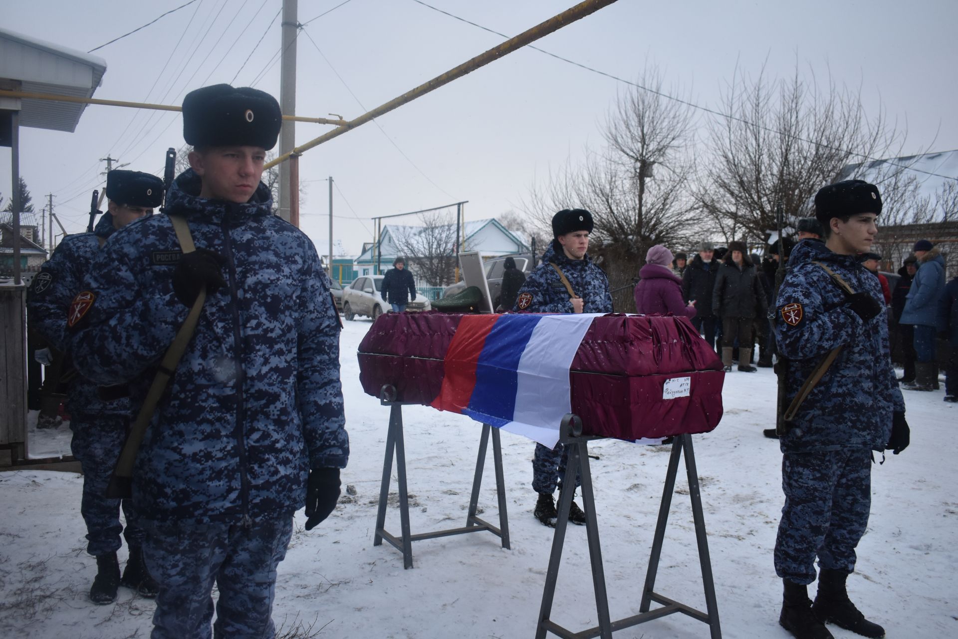 В Кушманах в последний путь  проводили земляка, погибшего на СВО