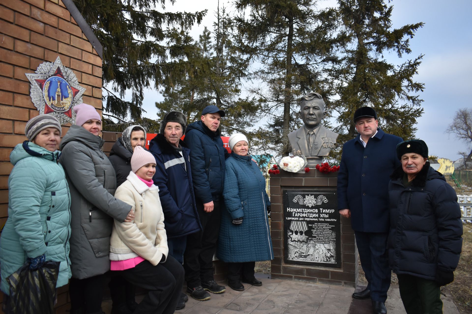 Шүширмә авылында Дан орденының тулы кавалеры хөрмәтенә бюст ачылды