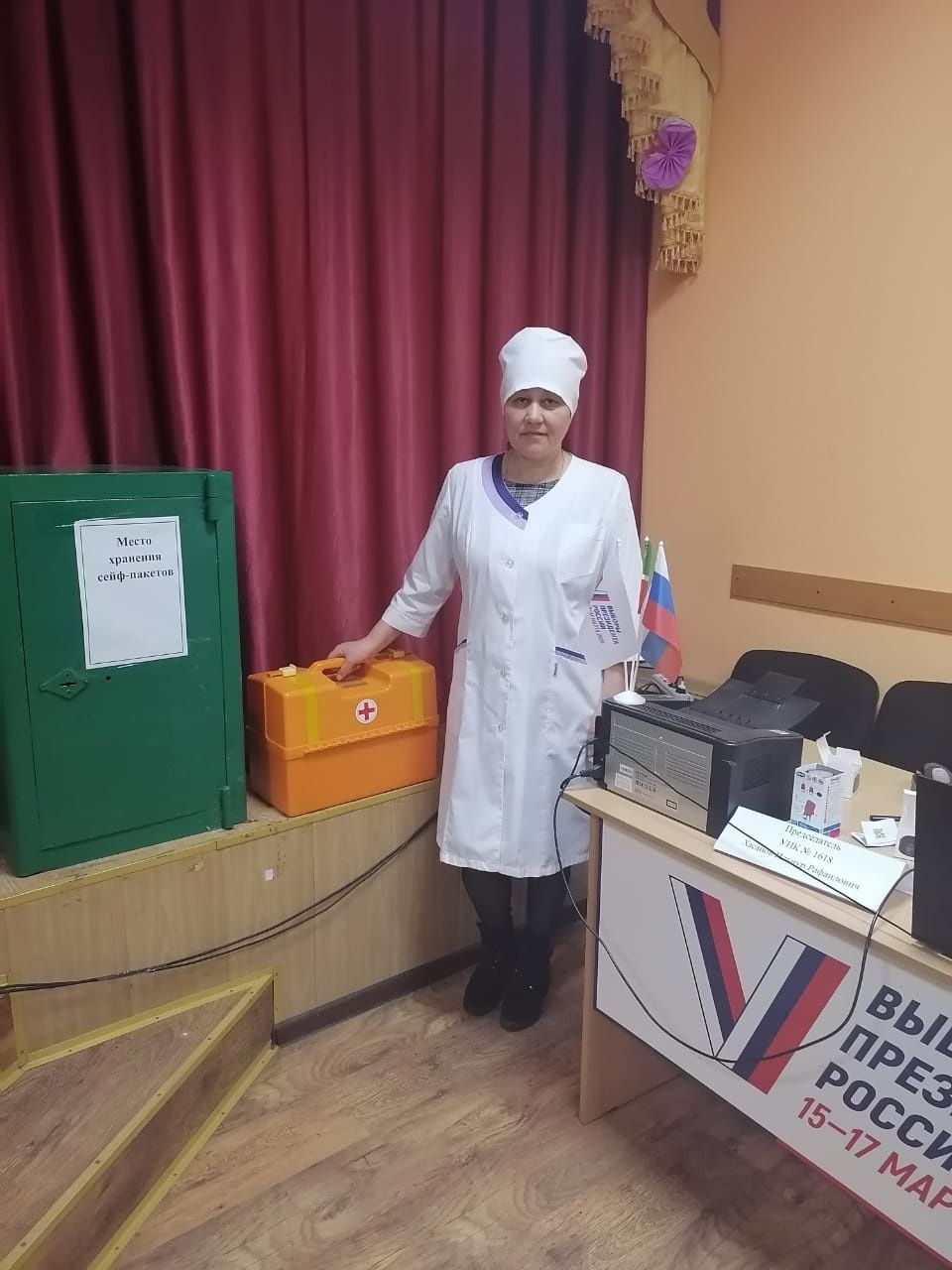 В дни голосования с 15 по 17 марта на всех избирательных участках Кайбицкого района организовано дежурство медработников