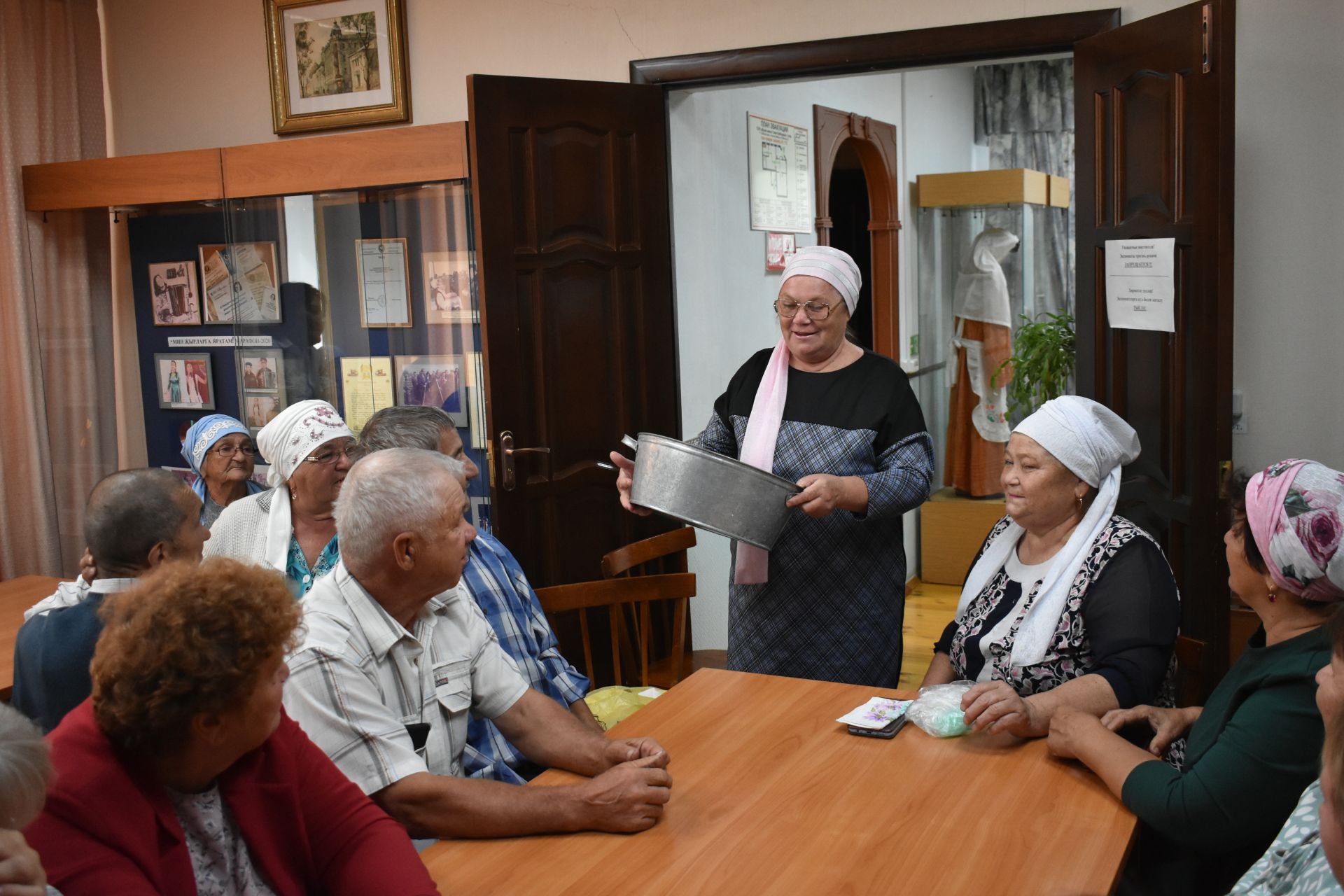 В музее Галии Кайбицкой собрались активисты ветеранского движения Багаевского и Большерусаковского сельских поселений